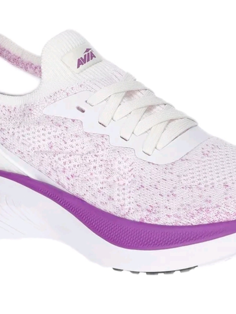 NWT Avia Women's Knit Running Shoes Size 11 Athletic Sneakers White Purple New